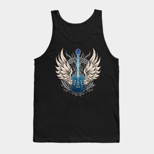 Guitar with Wing - Music Guitarist Graphic for Men & Women Tank Top